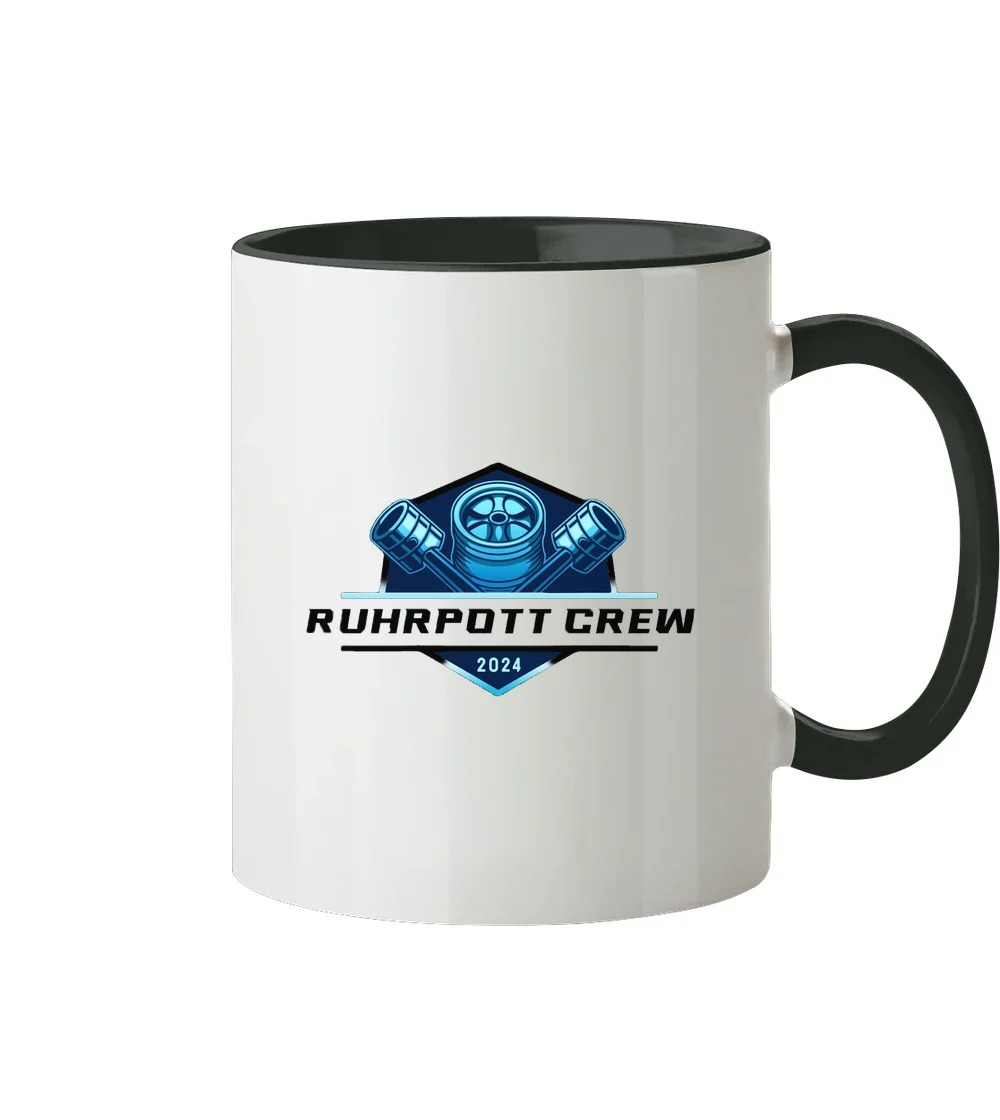 Ruhrpott Crew 2024 - Tasse zweifarbig in Schwarz