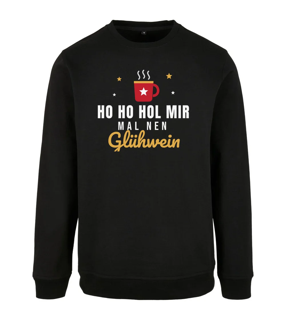 Weihnachten - Ho Ho Hol mir mal nen Glühwein Sweatshirt in Black