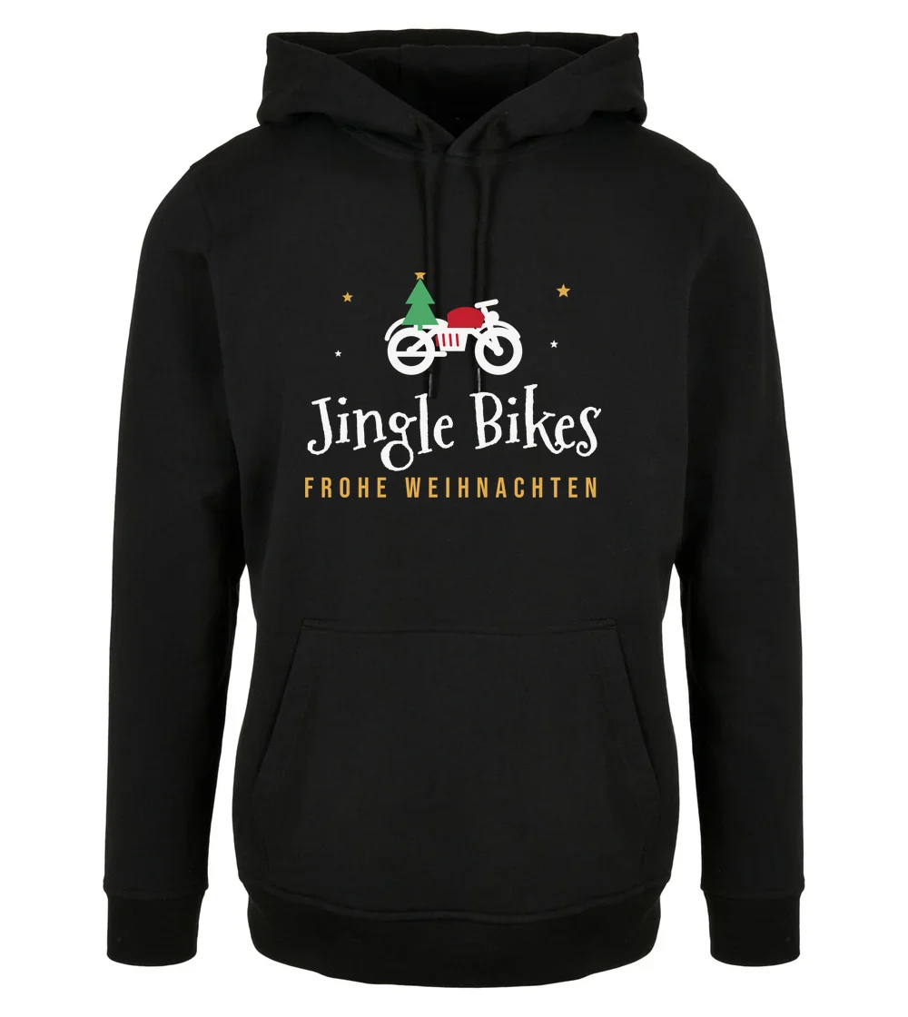 Weihnachten - Jingle Bikes Hoodie in Black