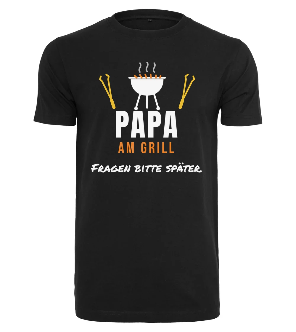 Familie - Papa am Grill T-Shirt in Black
