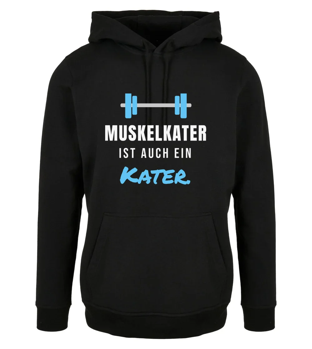 Sport - Muskelkater ist auch ein Kater Hoodie in Black