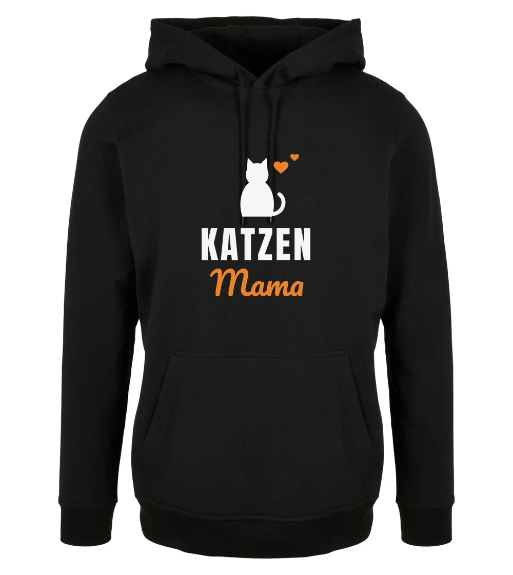 Haustiere - Katzenmama Hoodie in Black