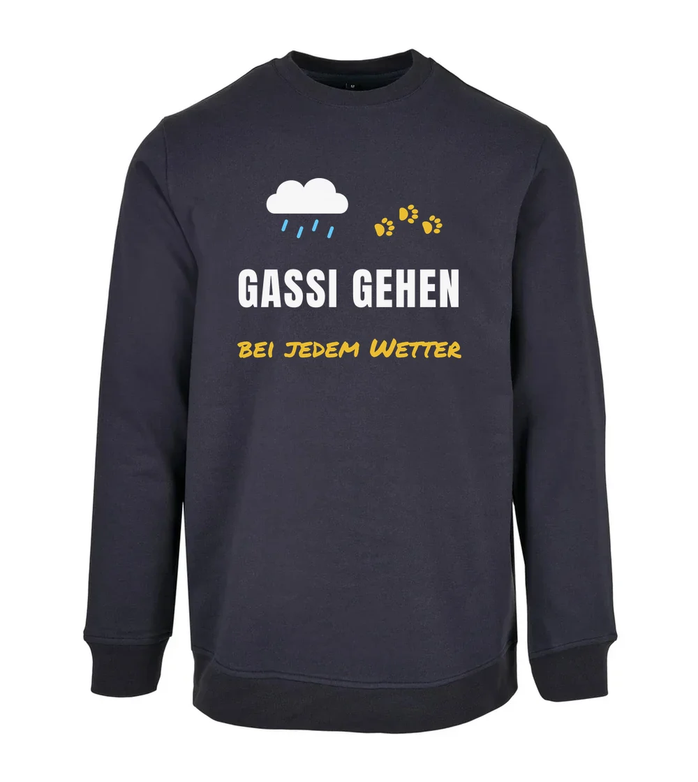 Haustiere - Gassi gehen bei jedem Wetter Sweatshirt in Navy