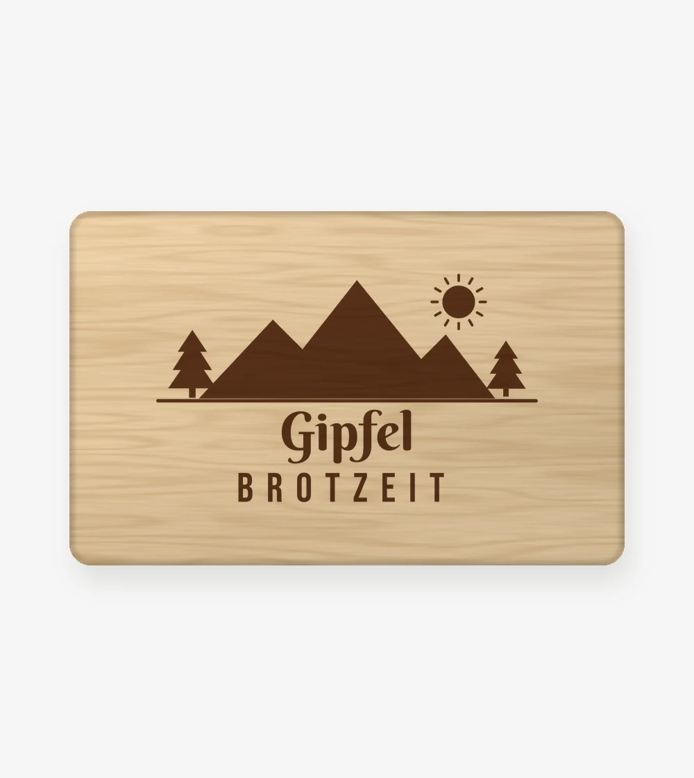 Outdoor - Gipfelbrotzeit Frühstücksbrett in Standard