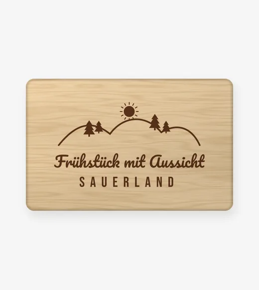 Sauerland - Frühstück mit Aussicht Sauerland Frühstücksbrett