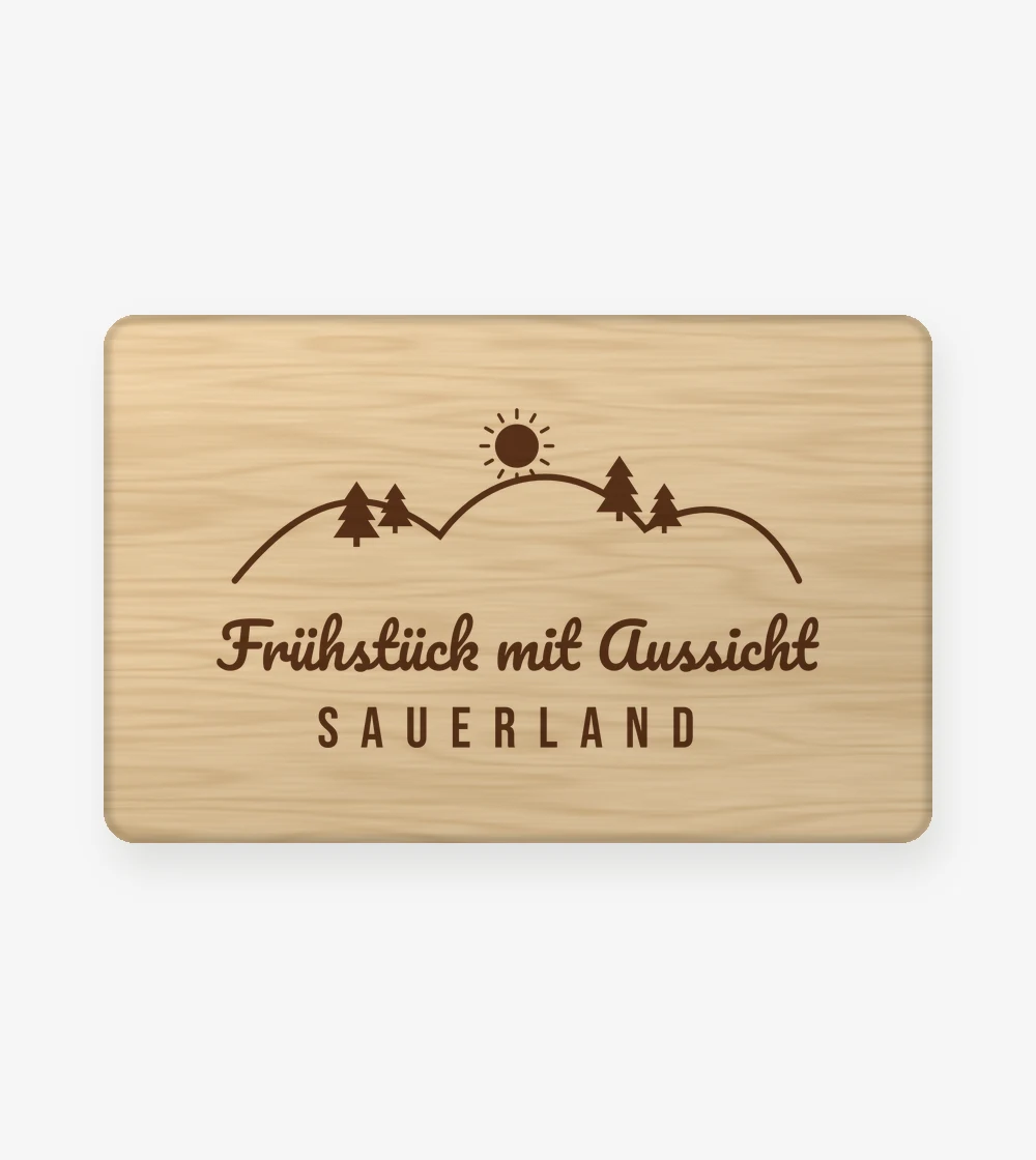 Sauerland - Frühstück mit Aussicht Sauerland Frühstücksbrett in Standard