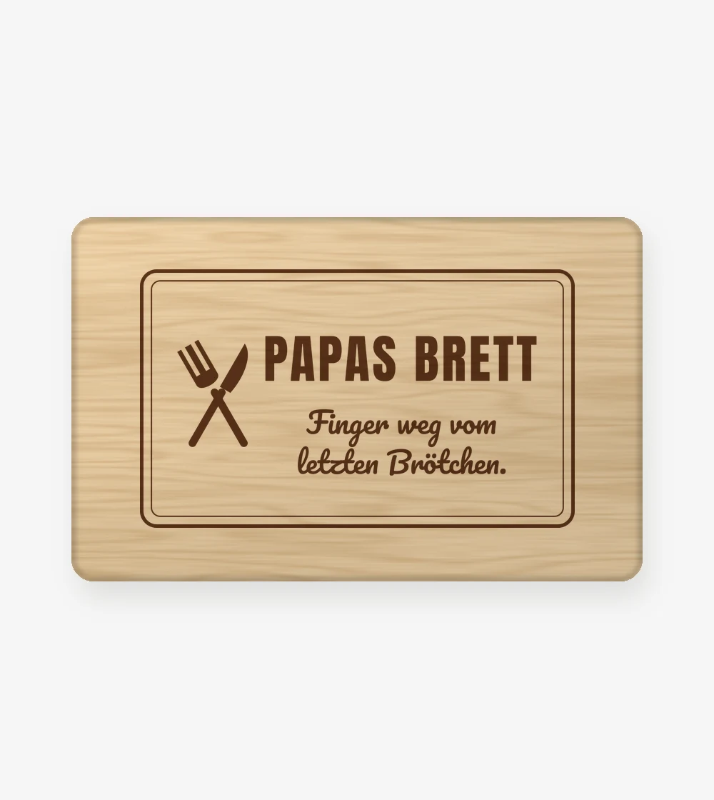 Familie - Papas Brett Frühstücksbrett in Standard