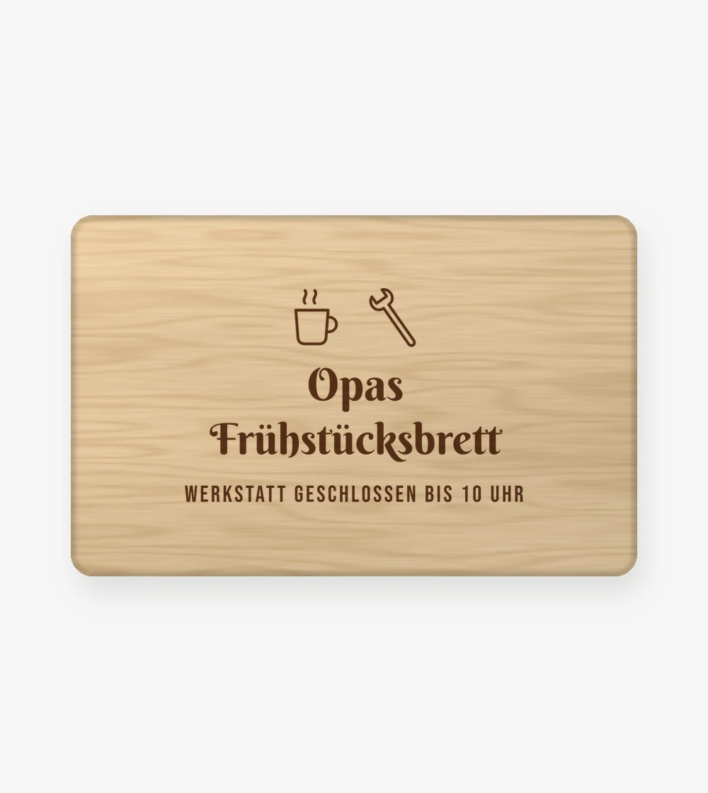 Familie - Opas Frühstücksbrett Frühstücksbrett in Standard