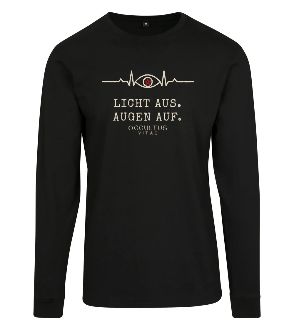 Occultus Vitae - Licht aus. Augen auf. Longsleeve in Black