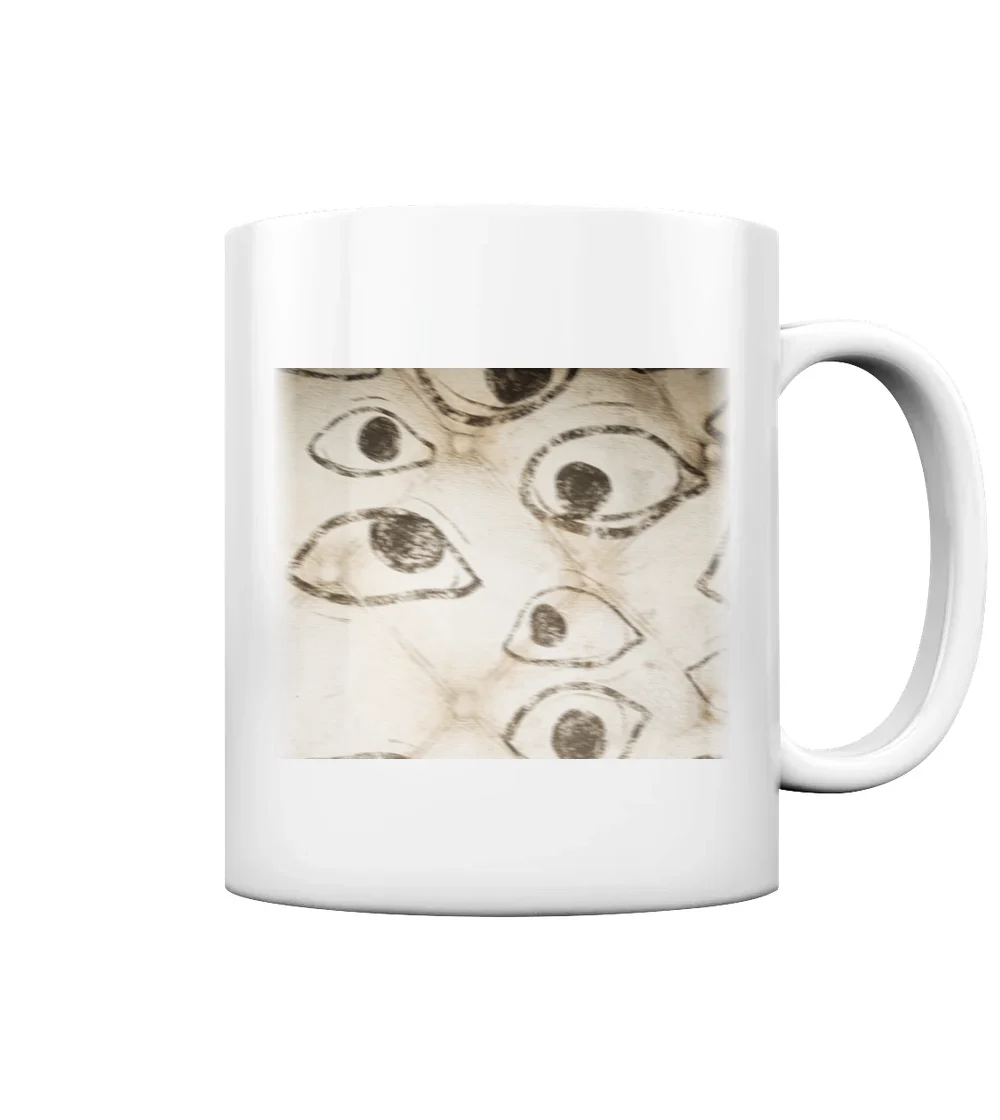 Occultus Vitae - Tausend Augen Tasse in White glossy