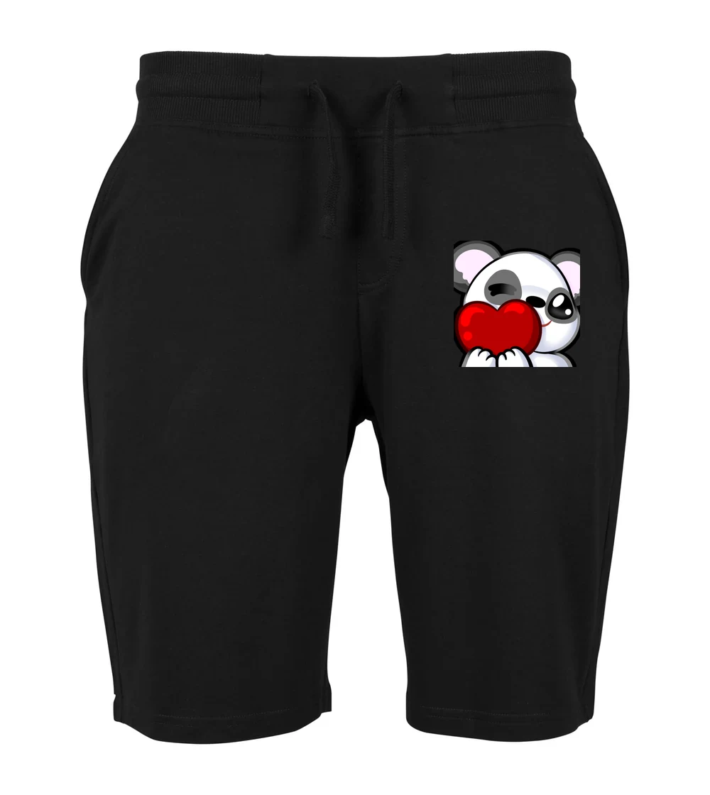 Candy Panda Love - Shorts in Black