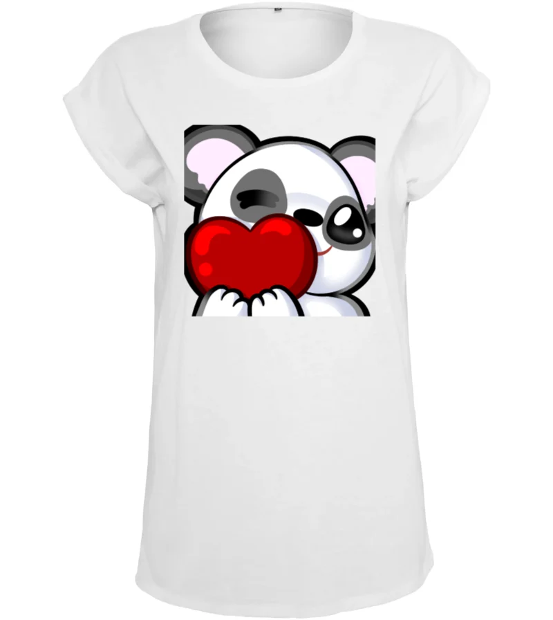 Candy Panda Love - Damen T-Shirt in White