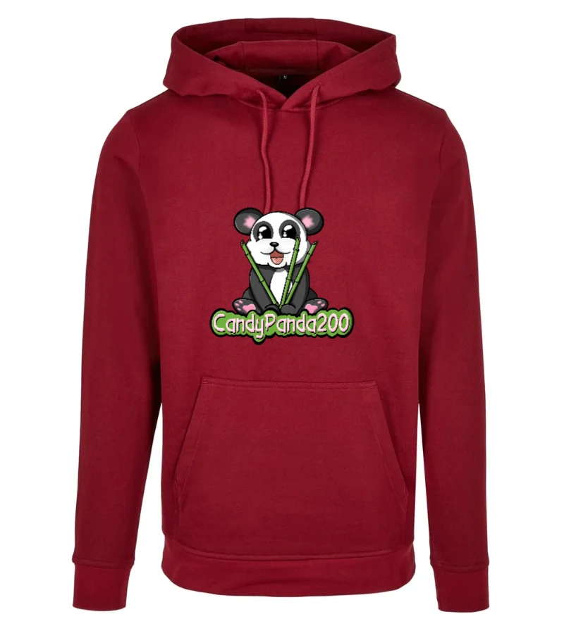 Candy Panda Original - Hoodie in Burgundy