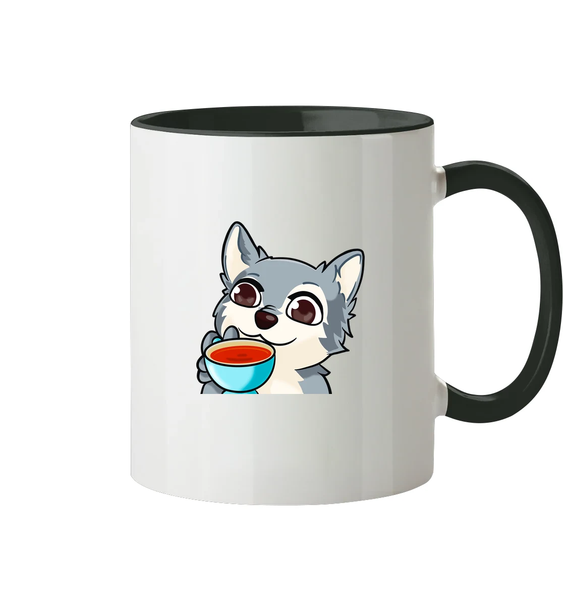 G00mba Emotes Collection - Tasse zweifarbig in Schwarz