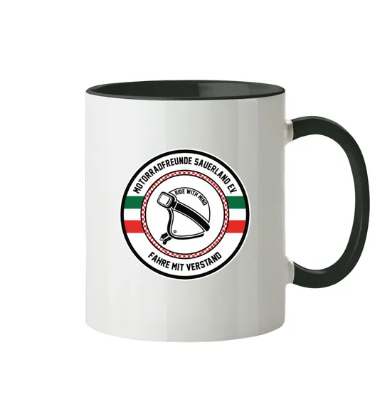Motorradfreunde Sauerland - Tasse zweifarbig