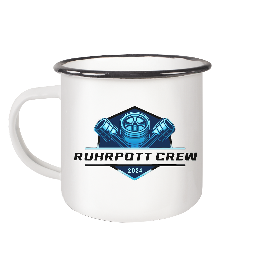 Ruhrpott Crew 2024 - Emaille Tasse (Black)