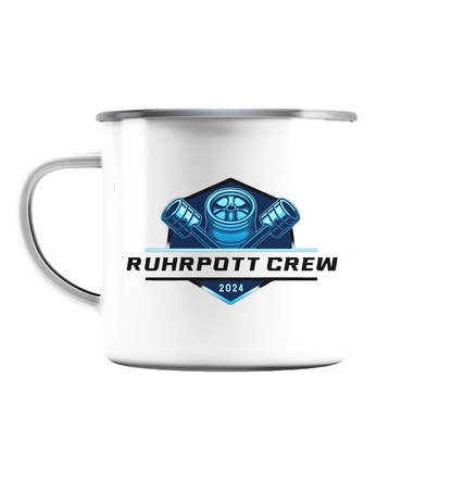 Ruhrpott Crew 2024 - Emaille Tasse (Silber)