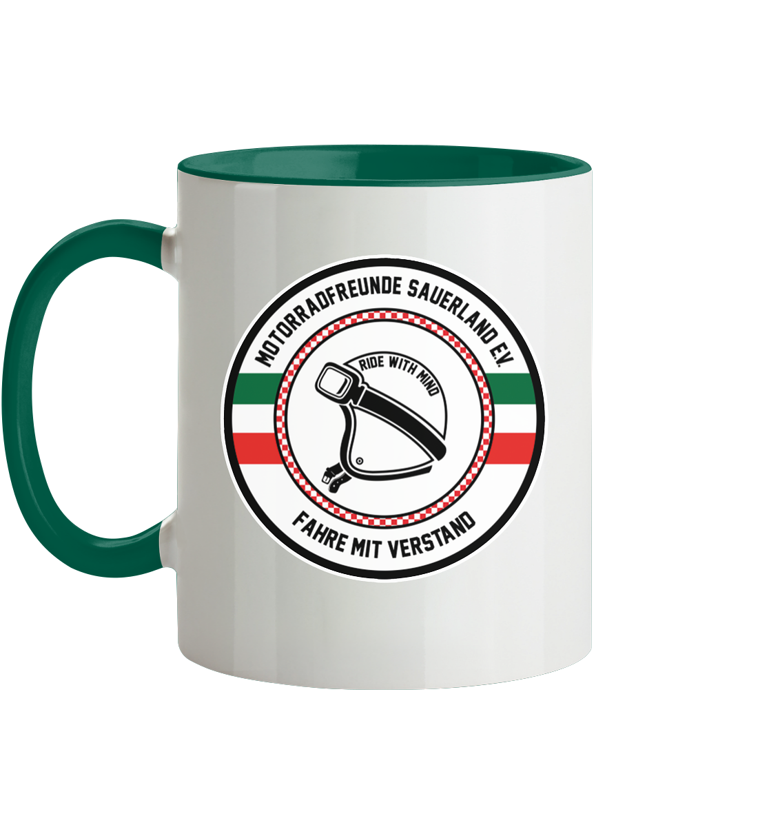 Motorradfreunde Sauerland - Tasse zweifarbig