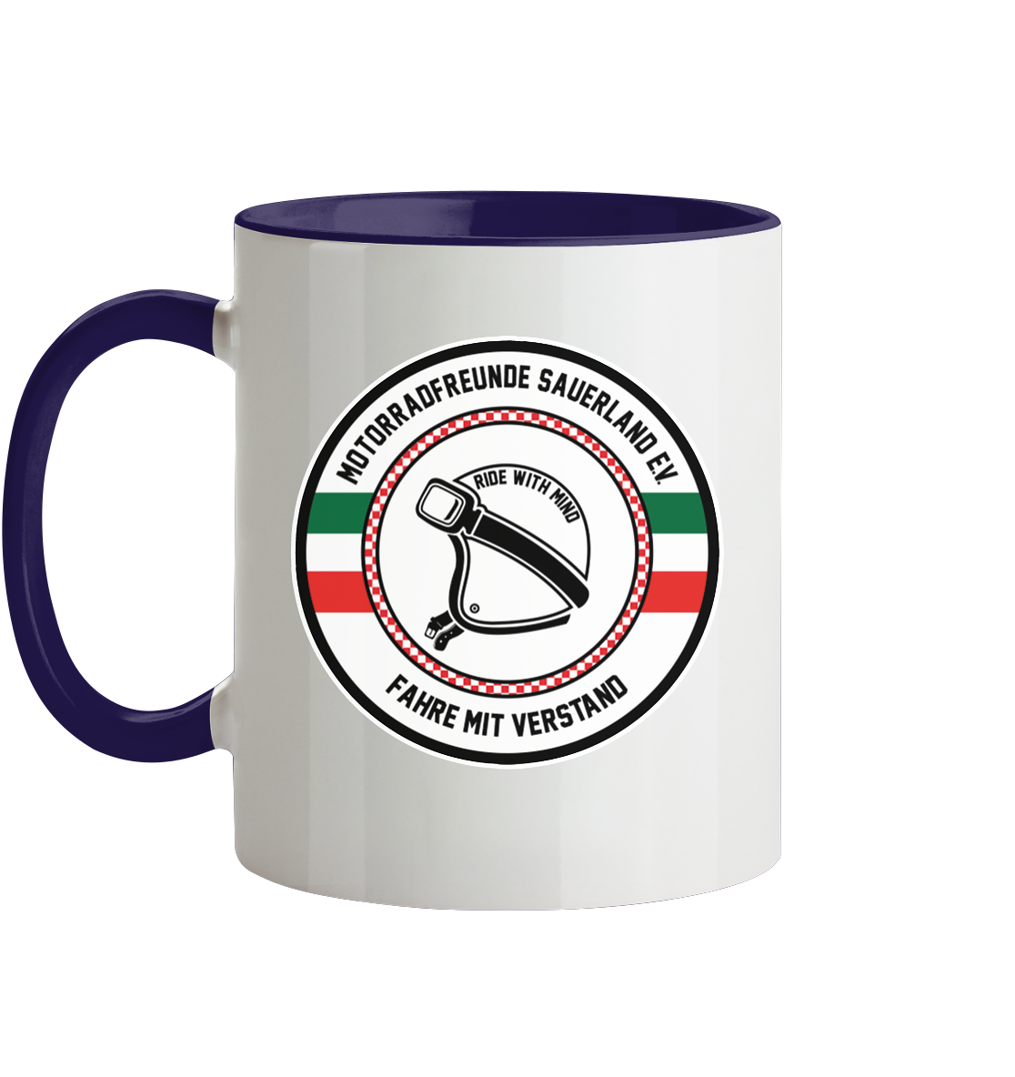 Motorradfreunde Sauerland - Tasse zweifarbig