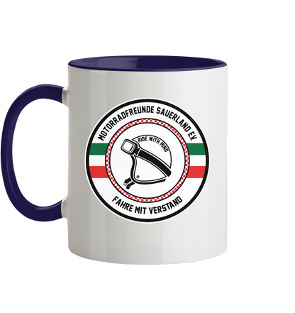 Motorradfreunde Sauerland - Tasse zweifarbig