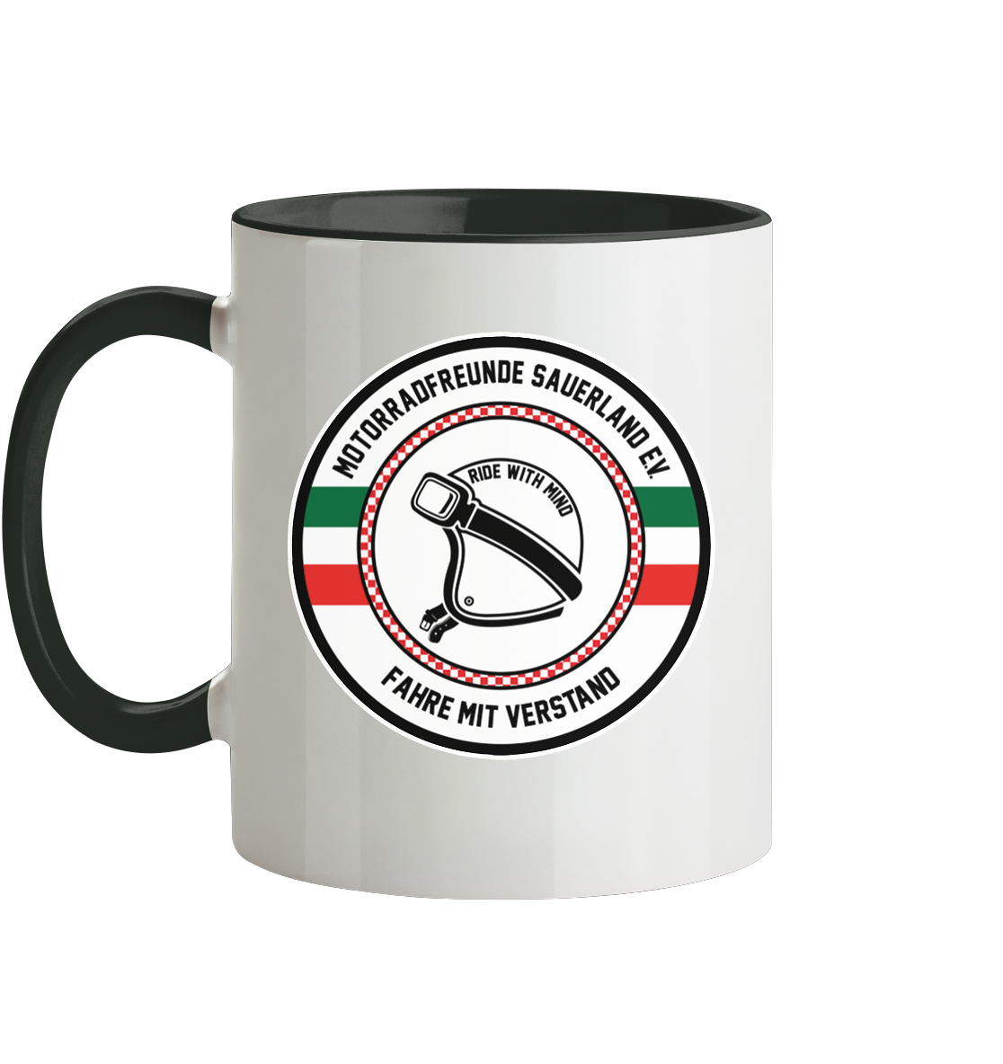 Motorradfreunde Sauerland - Tasse zweifarbig