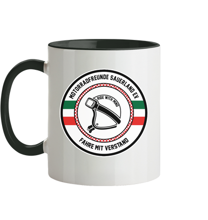 Motorradfreunde Sauerland - Tasse zweifarbig