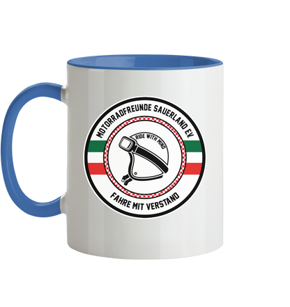 Motorradfreunde Sauerland - Tasse zweifarbig