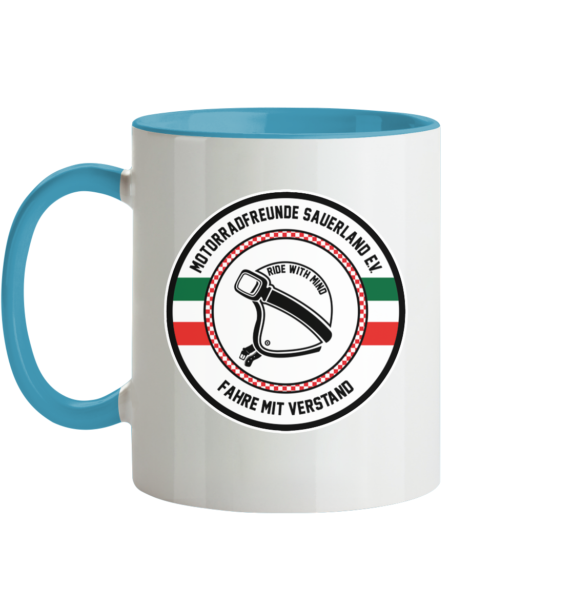 Motorradfreunde Sauerland - Tasse zweifarbig