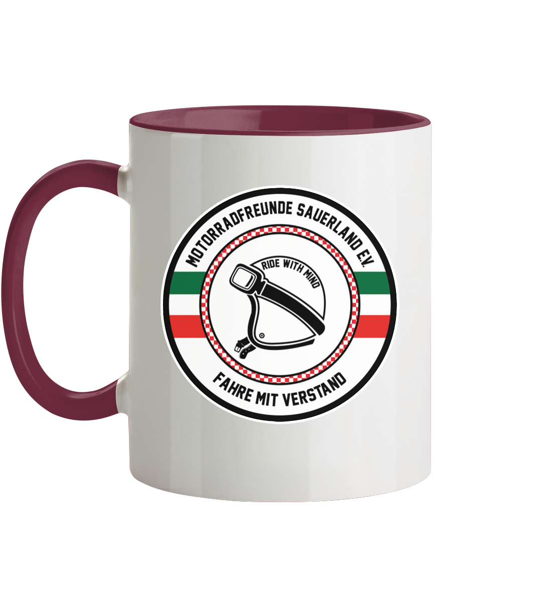 Motorradfreunde Sauerland - Tasse zweifarbig