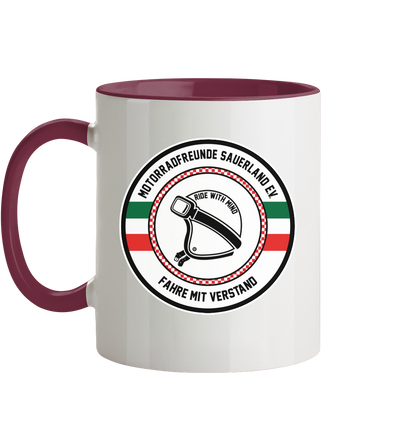 Motorradfreunde Sauerland - Tasse zweifarbig