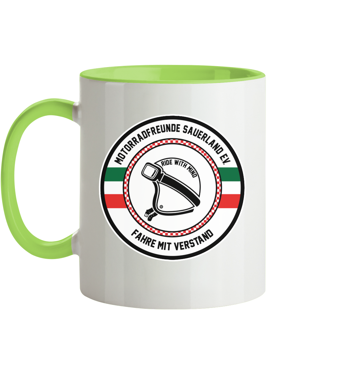 Motorradfreunde Sauerland - Tasse zweifarbig