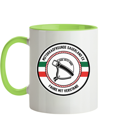 Motorradfreunde Sauerland - Tasse zweifarbig
