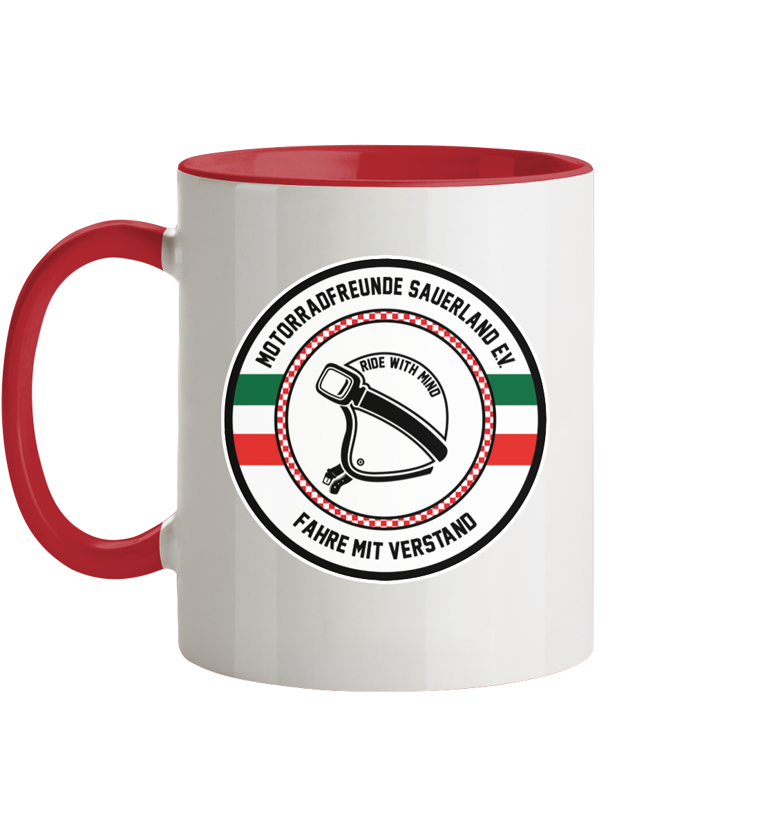 Motorradfreunde Sauerland - Tasse zweifarbig