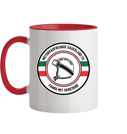 Motorradfreunde Sauerland - Tasse zweifarbig