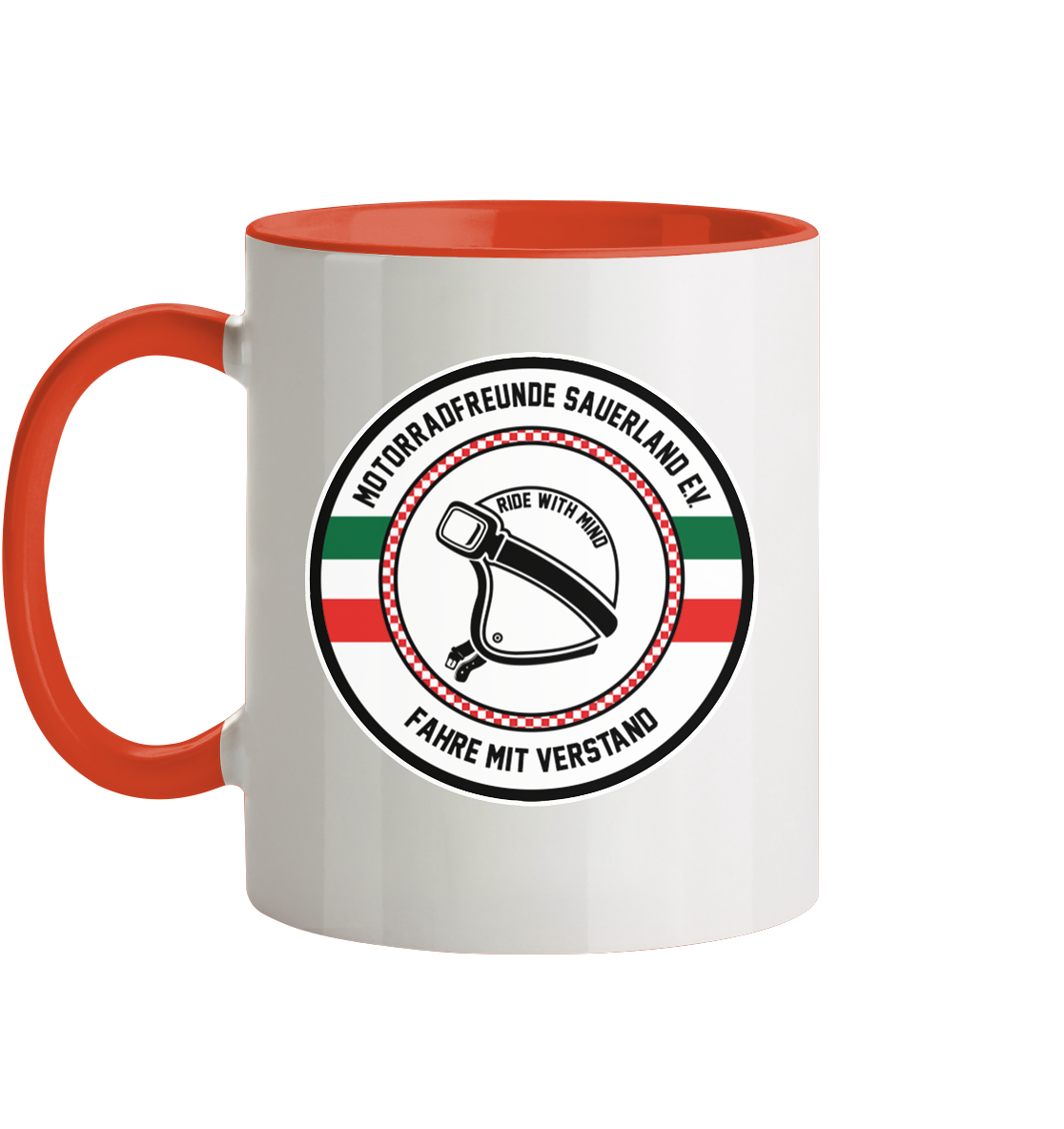 Motorradfreunde Sauerland - Tasse zweifarbig