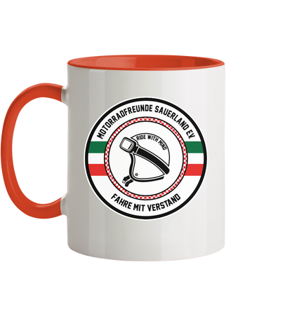 Motorradfreunde Sauerland - Tasse zweifarbig