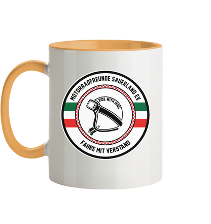 Motorradfreunde Sauerland - Tasse zweifarbig
