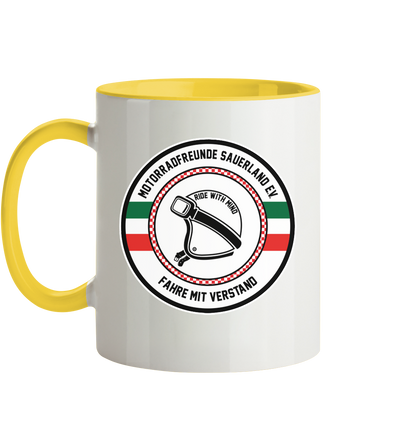 Motorradfreunde Sauerland - Tasse zweifarbig