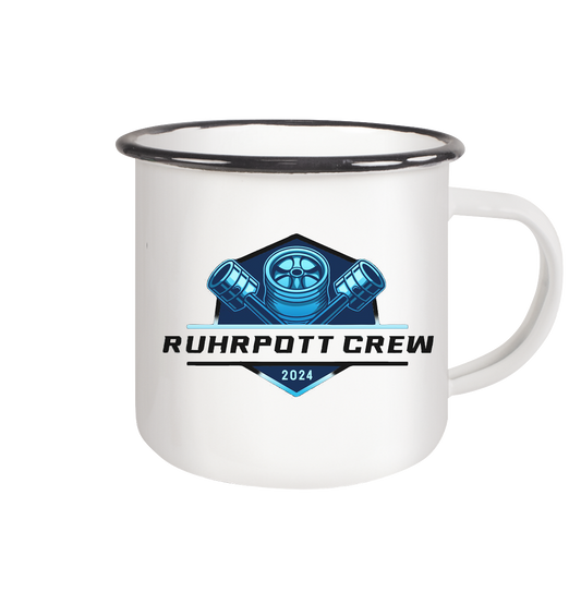 Ruhrpott Crew 2024 - Emaille Tasse (Black)