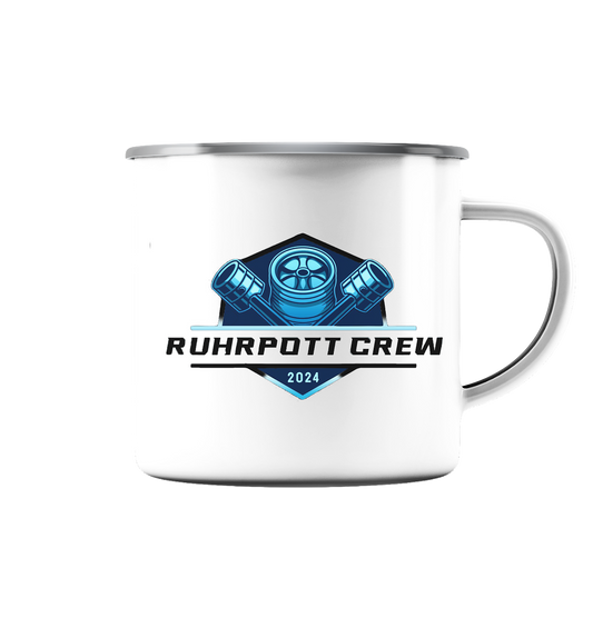 Ruhrpott Crew 2024 - Emaille Tasse (Silber)