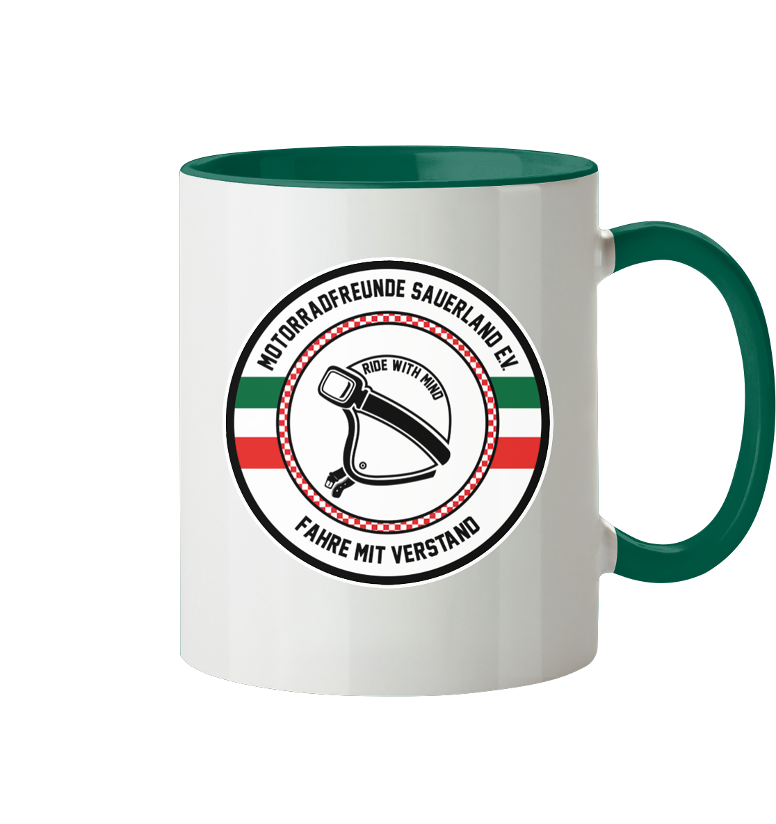 Motorradfreunde Sauerland - Tasse zweifarbig