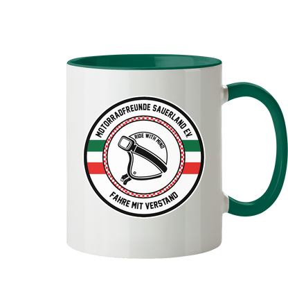 Motorradfreunde Sauerland - Tasse zweifarbig