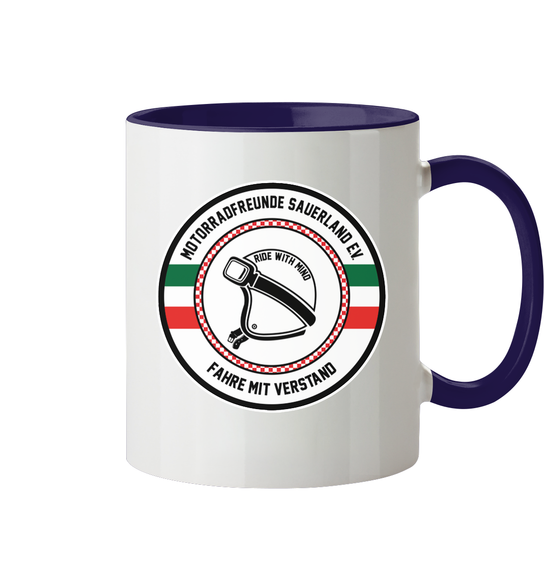 Motorradfreunde Sauerland - Tasse zweifarbig
