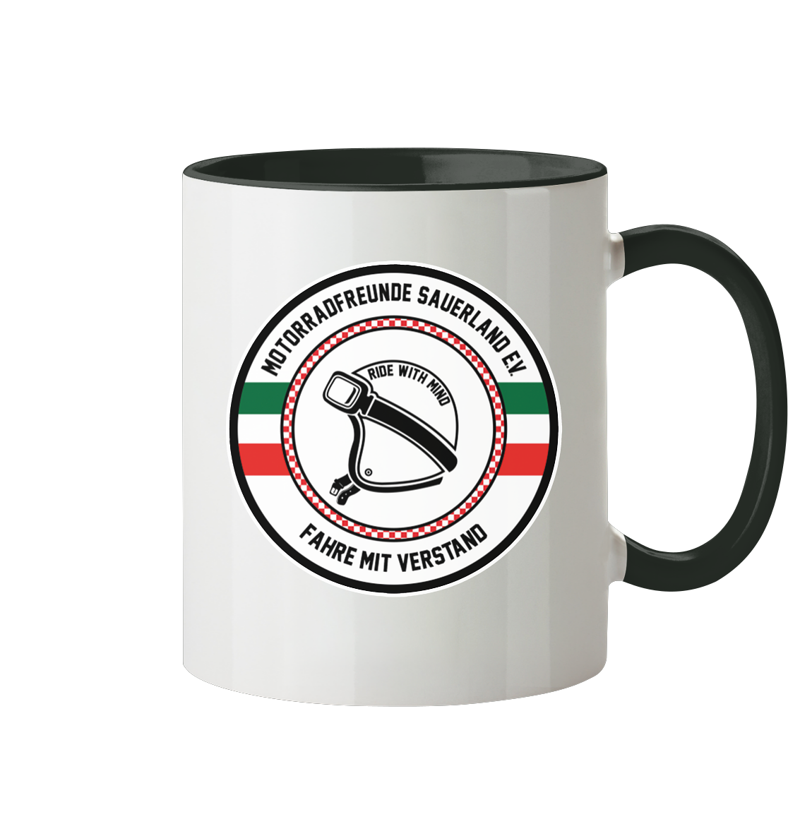 Motorradfreunde Sauerland - Tasse zweifarbig