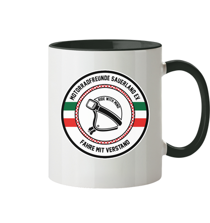 Motorradfreunde Sauerland - Tasse zweifarbig