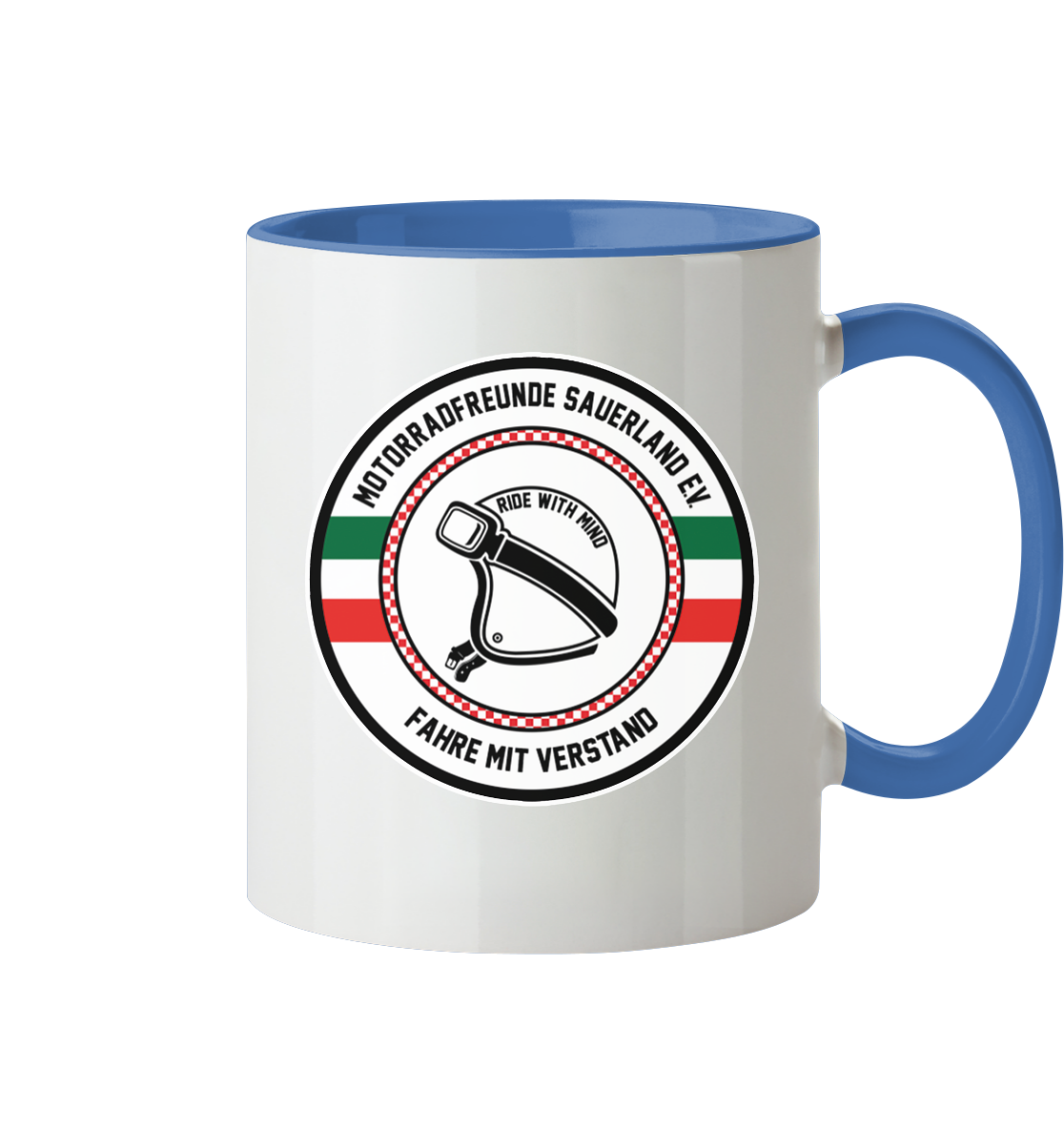 Motorradfreunde Sauerland - Tasse zweifarbig