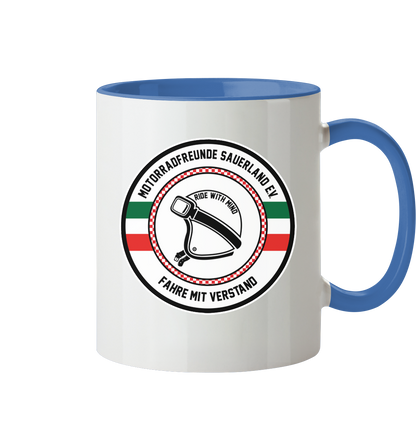 Motorradfreunde Sauerland - Tasse zweifarbig