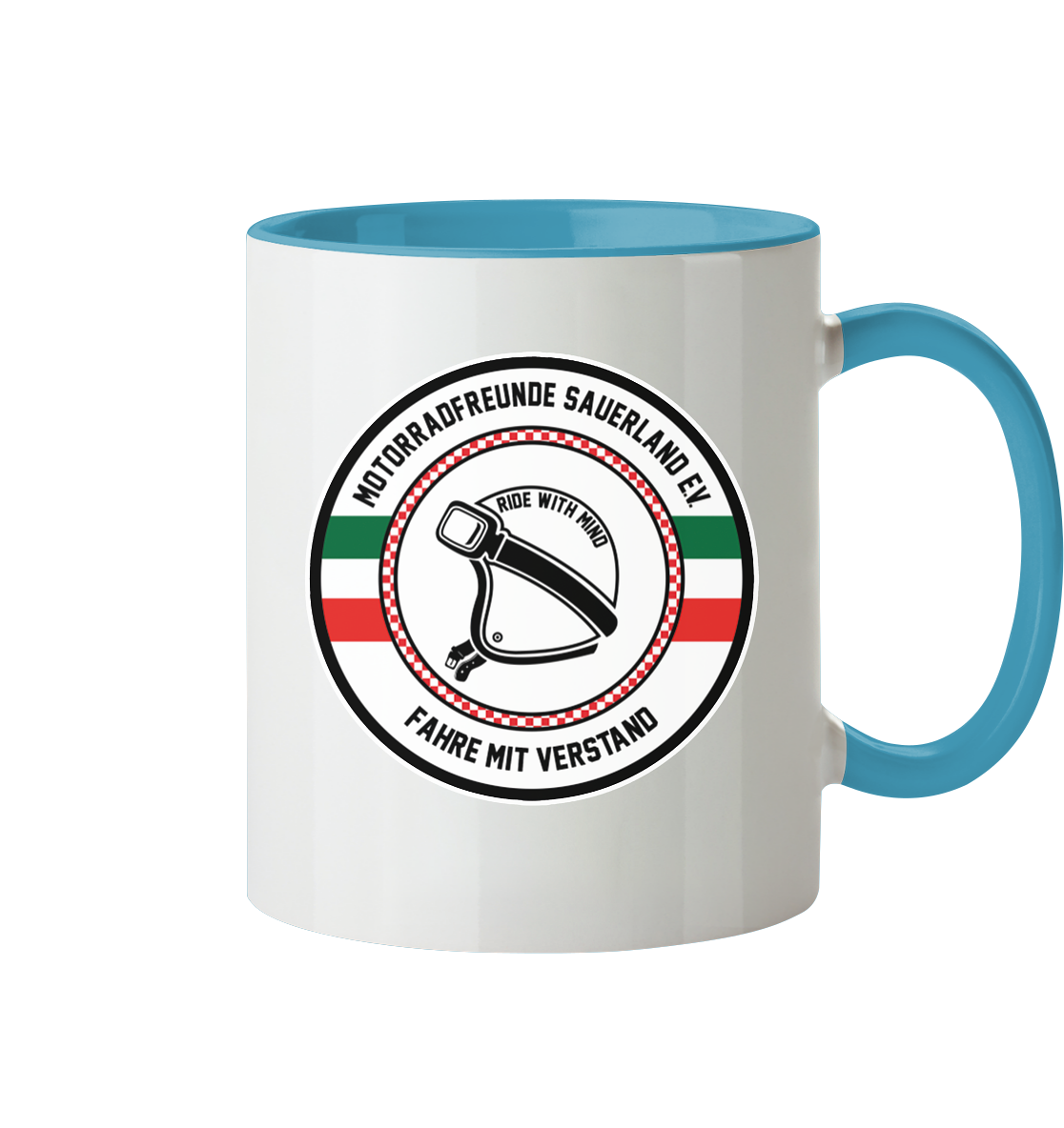 Motorradfreunde Sauerland - Tasse zweifarbig