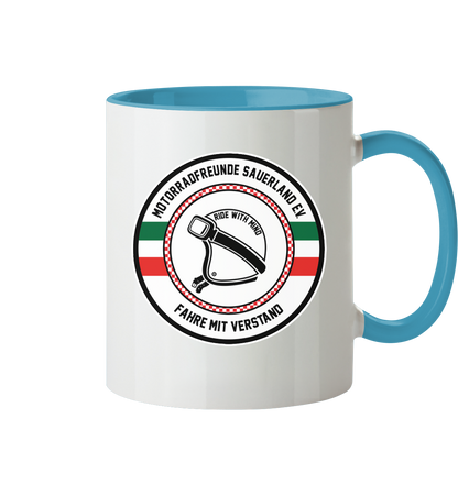 Motorradfreunde Sauerland - Tasse zweifarbig