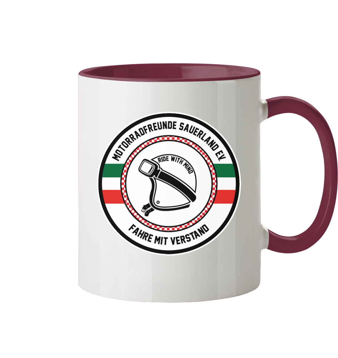 Motorradfreunde Sauerland - Tasse zweifarbig
